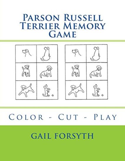 Parson Russell Terrier Memory Game: Color - Cut - Play