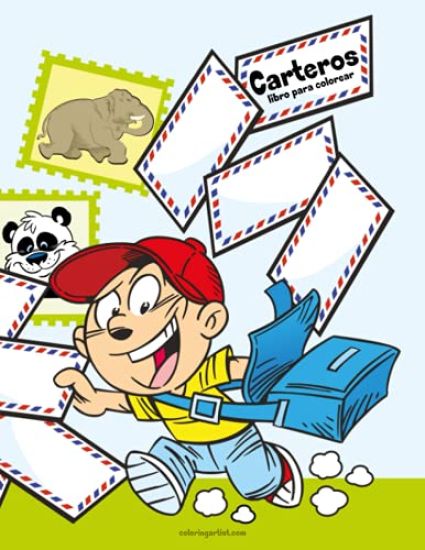 Carteros libro para colorear 1