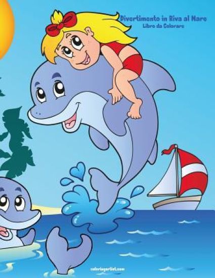 Divertimento in Riva al Mare Libro da Colorare 1