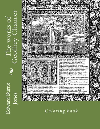 The works of Geoffrey Chaucer: Coloring book