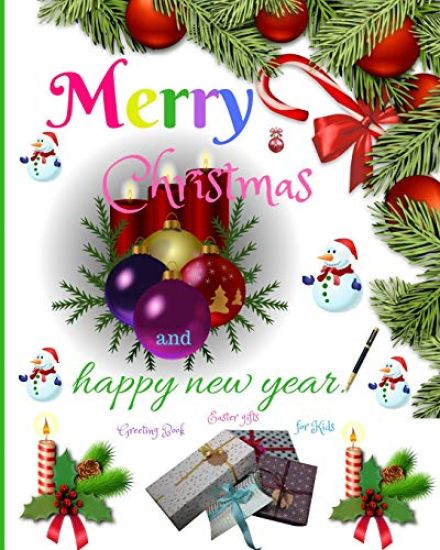 Merry Christmas: Merry Christmas: A Beautiful Note book with Christmas Designs, Bring photos to beautiful, Colouring, Ice Skates, Chris