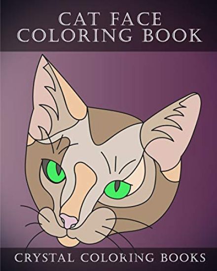 Cat Face Coloring Book: 30 Easy Line Drawing Cat Face Coloring Pages.