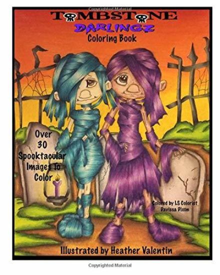 Tombstone Darlingz Coloring Book: Spooktacular Gothic Halloween Fun Colotong Book Volume 57