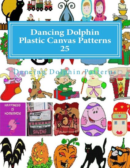 Dancing Dolphin Plastic Canvas Patterns 25: DancingDolphinPatterns.com