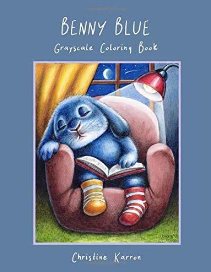 Benny Blue Grayscale Coloring Book