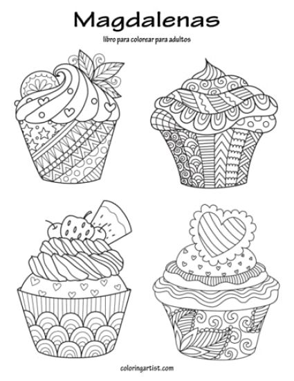 Magdalenas libro para colorear para adultos 1