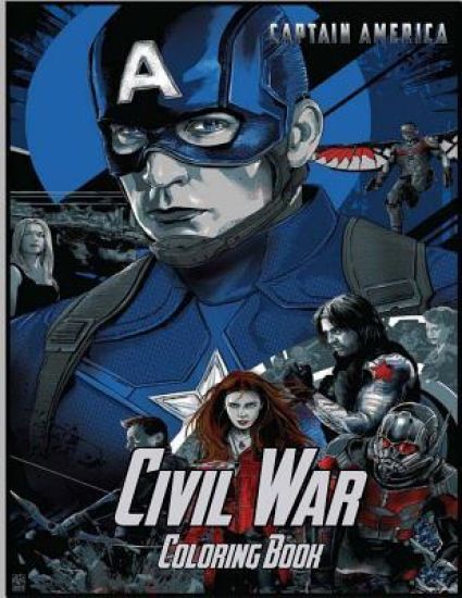 Captain America Civil War Coloring Book: Coloring Book for Kids and Adults with Fun, Easy, and Relaxing Coloring Pages