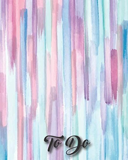 To Do: Personal and Business Checklist 8x10 Inches with Colorful Design Matte Cover White Paper