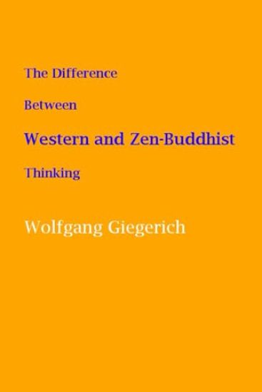 Kansikuva: The Difference Between Western and Zen-Buddhist Thinking
