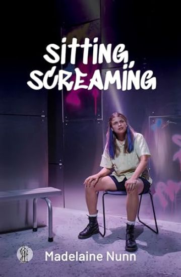 sitting, screaming