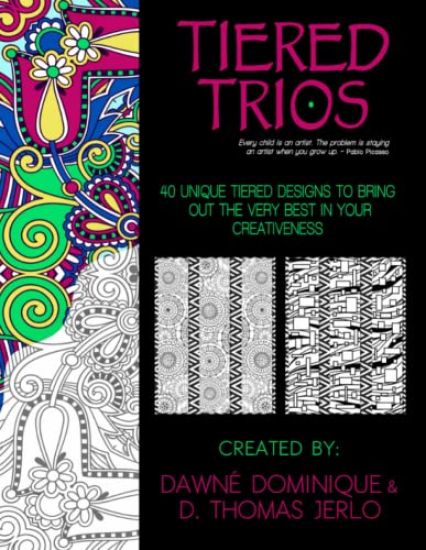 Tiered Trios, Adult Coloring Book