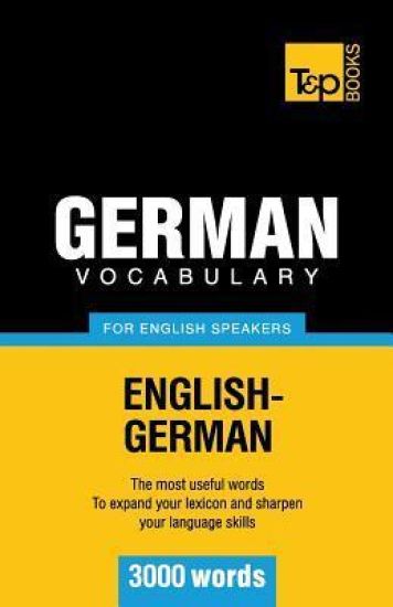 German vocabulary for English speakers - 3000 words