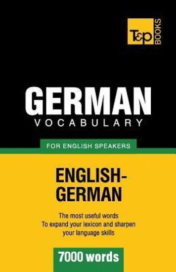 German vocabulary for English speakers - 7000 words