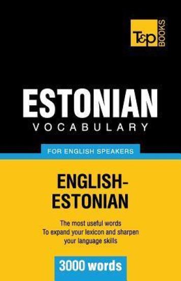 Estonian vocabulary for English speakers - 3000 words