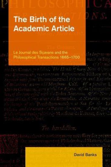 The Birth of the Academic Article