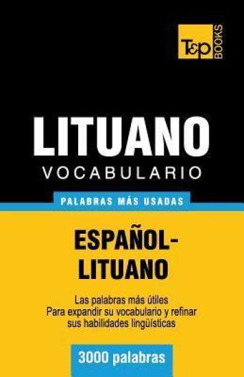 Vocabulario español-lituano - 3000 palabras más usadas
