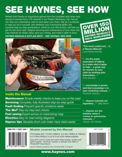 Volvo V70 Diesel (June 07 - 12) 07 to 61