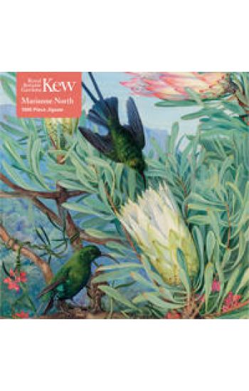 Adult Sustainable Jigsaw Puzzle Kew Gardens' Marianne North: Honeyflowers and Honeysuckers