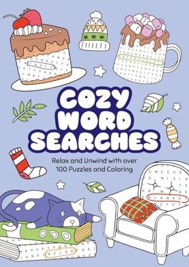 Cozy Word Searches: Relax and Unwind with Over 100 Puzzles and Coloring