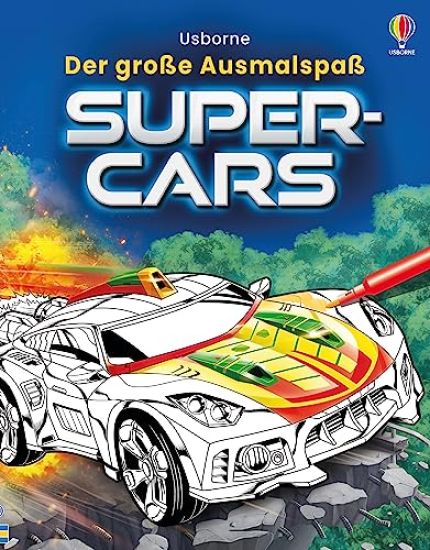 Der große Ausmalspaß: Supercars
