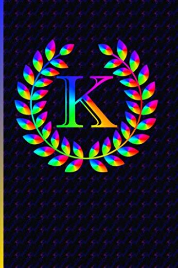 K: Monogrammed Letter K Notebook