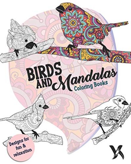 Birds and Mandalas - Coloring Book