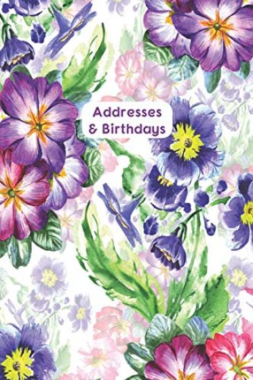 Addresses & Birthdays: Watercolor Violets