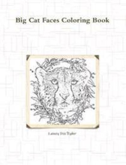 Big Cat Faces Coloring Book