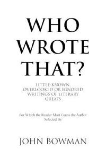 Who Wrote That?
