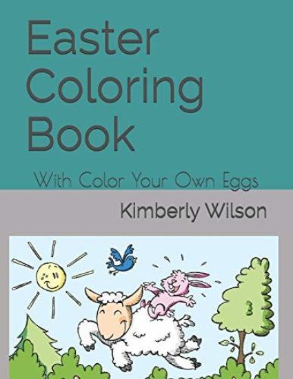 Easter Coloring Book: With Color Your Own Eggs