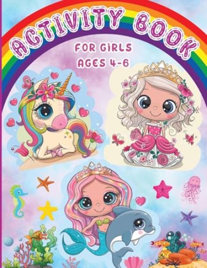 Activity Book for Girls Ages 4-6
