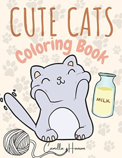 Cute Cats Coloring Book