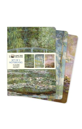 Claude Monet Set of 3 Standard Notebooks