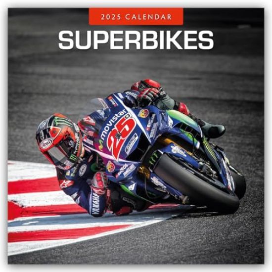Superbikes 2025 Square Wall Calendar