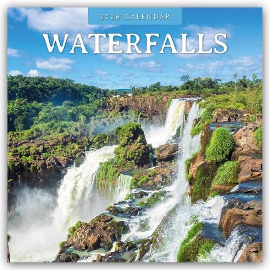 Waterfalls 2026 Square Wall Calendar