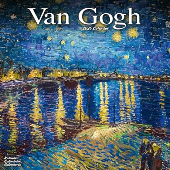 Van Gogh Calendar 2026  Square Artist Wall Calendar - 16 Month