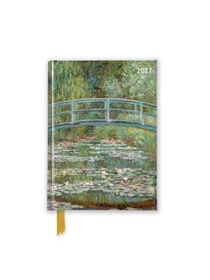 Claude Monet: Bridge over a Pond of Water Lilies 2027 Luxury Pocket Diary Planner - Week to View