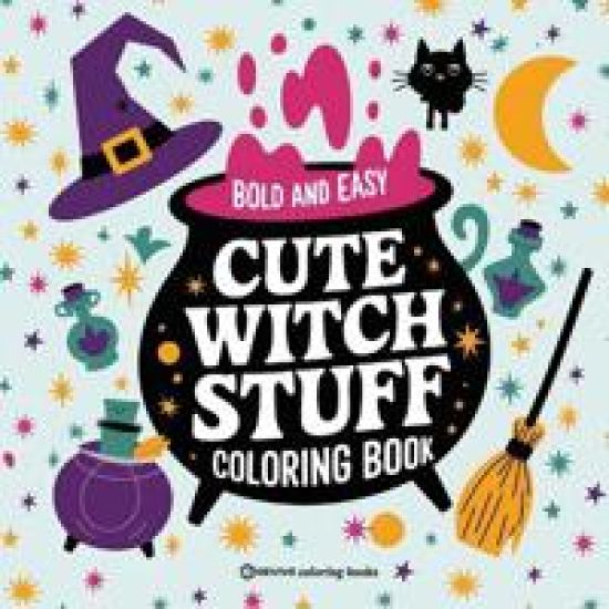 Kansikuva: Bold & Easy Cute Witch Stuff Coloring Book