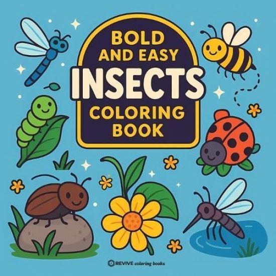 Kansikuva: Bold & Easy Insects Coloring Book