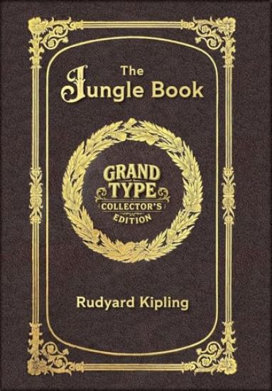 Large Print - The Jungle Book - Grand Type Collector's Edition - Matte Hardcover with Dust Jacket
