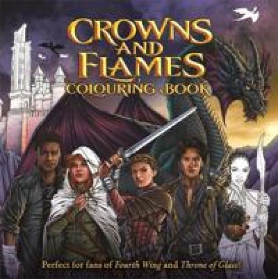 Kansikuva: Crowns and Flames Colouring Book