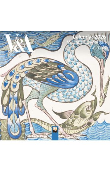 V&A: De Morgan Animals Mini Wall Calendar 2026 (Art Calendar)