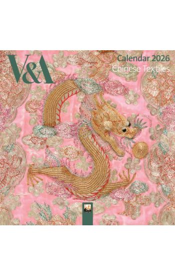 V&A: Chinese Textiles Mini Wall Calendar 2026 (Art Calendar)