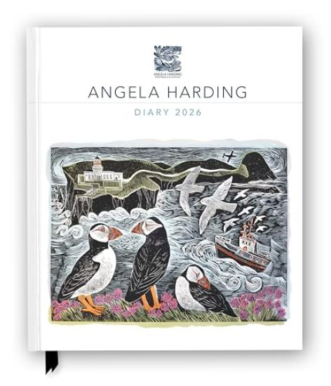 Angela Harding 2026 Desk Diary Planner - Week to View, Illustrated throughout