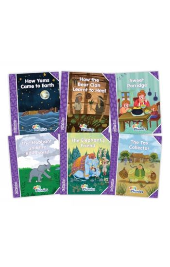 Jolly Phonics Folktales Purple Readers (Level 5) Complete Set (1-6)