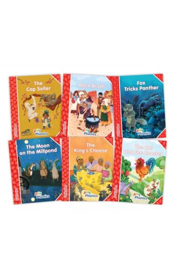 Jolly Phonics Folktales Red Readers (Level 1) Complete Set (1-6)