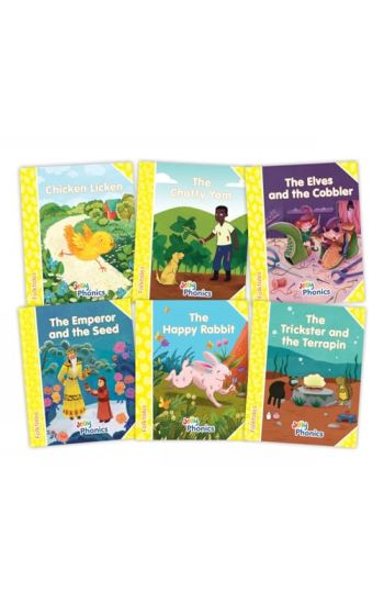 Jolly Phonics Folktales Yellow Readers (Level 2) Complete Set (1-6)