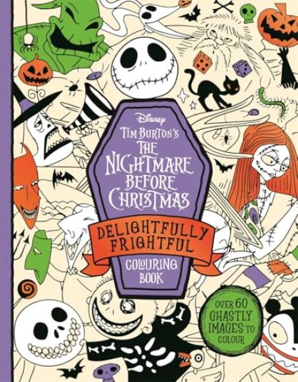 Disney Tim Burton's The Nightmare Before Christmas Delightfully Frightful Colouring Book