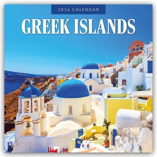 Greek Islands 2026 Square Wall Calendar