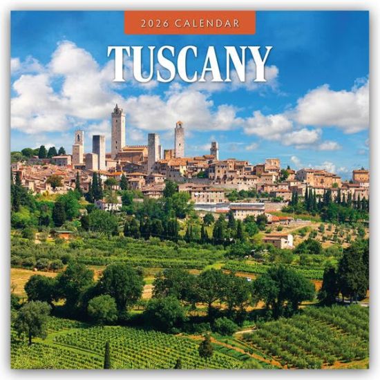 Tuscany - Toskana 2026 - 16-Monatskalender